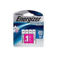Energizer Card 4-AAA Lithium AAA 1.5V High Energy Lithium e2 Battery (3 Pack)