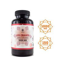 Leg Cramps 150 Capsules 1000 mg | Filled with Magnesium, Black Cohosh, Chamomile, Ginger, Turmeric | Relief of Calf, Foot & Leg Cramps | Non-GMO
