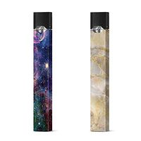 2-Pack Skin Wrap for Juul - Marble and Galaxy Pattern - Unique Vinyl Decal Sticker for Juul
