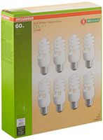 Sylvania 13W CFL T2 Spiral Light Bulb, 60W Equivalent, 850 Lumens, 2700K Soft White, Non-Dimmable (8-Pack)