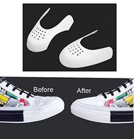 KEMANI 1 Pair Sneaker Shoe Toe Shields Anti-Wrinkle Crease Decreaser Universal Shoes Accessories (White, Woman S(35-39))