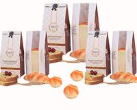 Elufly 50Pcs/Lot Kraft Paper Bags Bread Toast Food Packaging Storage Bakery Bag (Brown, 50)