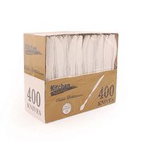 Blue Sky 639 400-Piece Disposable Plastic Knive Set, White