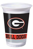 Pack of 96 NCAA Georgia Bulldogs Plastic Drinking Tailgate Party Cups -20 Ounces