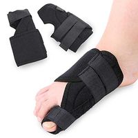 HAIHF Bunion Corrector Big Toe Straightener,Big Toe Splint Brace Toe Straighteners Nighttime Toe Separator Bunion Pain Relief for Hallux Valgus(Black)