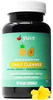 Yuve All Natural Papaya Chewable Digestive Enzymes - Sugar-Free Tablets - Boosts Digestive System - Constipation & Bloating Aid, Detox, Leaky Gut Repair Plus Gas Relief - Non-GMO - Mango Flavor - 90ct