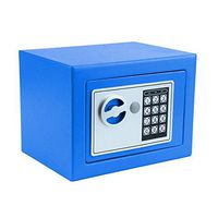 Mewalker Digital Electronic Safe Security Box/Wall Jewelry Cash Security Box with 4 AA Batteries, US STOCK (Blue)