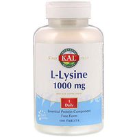 KAL 1000 Mg L-lysine Tablets, 100 Count