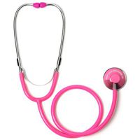 Keep Calm and Nurse On Single Head Stethoscope (Hot Pink)