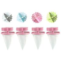 Laundry Dryer Balls Organic,Floating Pet Hair Catcher Filtering Hair Removal Device Wool Cleaning Supplies,Laundry Baskets,Multicolor-4PC,Home Decor