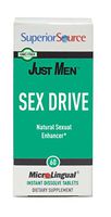 Superior Source Just Men Sex Drive Sublingual Tablets - Horny Goat Weed Herbal Blend - Natural Mens Sexual Enhancer Supplement - 60 Count