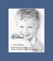 10x12 Yorktown Blue / Royal Custom Mat for Picture Frame with 6x8 opening size (Mat Only, Frame NOT Included)