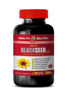Cholesterol lowering Supplements - Black Seed Oil 350 MG - Cold Pressed & Solvent Free - Black Seed Oil with Omega 3 6 9-1 Bottle 120 Softgels