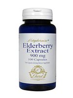 Elderberry Capsule Supplement 900mg - Premium Elderberry Extract from All Natural Black Elderberry Plants - 100 Capsules (50 Day Supply)