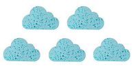 MISS TUTU 5pcs Cloud Shaped Sponges,Kitchen and Bathroom Cleaning and Washing Sponges