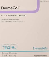 Dermarite Industries Dermacol Collagen Dressing, 2x2, 10 Count