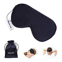 Sunrise Life 100% Silk Eye Mask for Sleeping with Gift Ideas - Super Smooth Sleep Mask for Women Men Kids, Comfortable Eye Covers, Perfect Light Proof, Pressure Free (Navy blue)