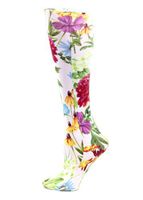 Celeste Stein Therapeutic Compression White Bellagio Socks, Mild 8-15 mmHg