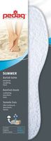 Pedag Washable Summer Pure Cotton Terry Barefoot Insole, White, US L6/EU 36, (Pack of 3)