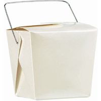 White Pearlized Favor Pails (12 count)