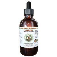 Coptis Alcohol-FREE Liquid Extract, Coptis (Rhizoma Coptidis) Dried Root Glycerite Hawaii Pharm Natural Herbal Supplement 2 oz