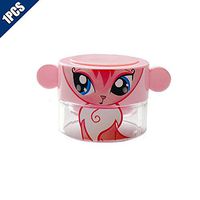 KOOBOOK 1Pcs Lovely Pill Separators Pill Tablet Grinder Medicine Cutter Crusher Storage Compartment Box Easy to Carry Pink