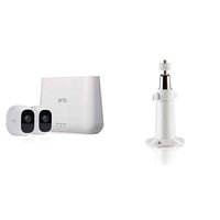 Arlo Pro 2 - Wireless Home Security Camera System with Siren | Rechargeable, Night vision, Indoor/Outdoor, 1080p, 2-Way Audio, Wall Mount | Cloud Storage | 2 camera kit (VMS4230P) w/ Extra Wall Mount