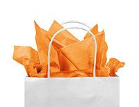 Gift Tissue Paper Bulk - 120-Sheet Gift Wrapping Tissue Paper, 20 x 20 Inches, Gift Bag Tissue Paper Gift Wrap, Premium Quality Tissue Paper, Paper Craft Supplies (Orange, 120 CT)