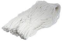 Carlisle 36932000 Cotton Blend Medium Rough Surface Narrow Band Mop, 12" Length, White