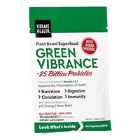 Vibrant Health, Green Vibrance, Plant-Based Superfood Powder, 25 Billion Probiotics Per Sample, Vegetarian and Gluten Free, 1 Serving