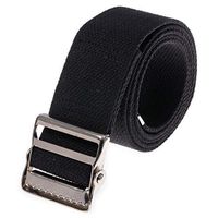 COW&COW Gait Belt 54inch - with Metal Buckle - Transfer Walking and Standing Assist Aid for Caregiver Nurse Therapist 2 inches(Black)