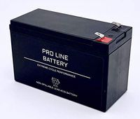 PRO1280-F2 Rechargeable Sealed Lead Acid 12 Volt 8 Amp Hour Battery with .250 inch F2 terminals by Pro Line Battery