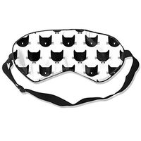 COLOMAKE Great Gift - Soft Silk Cute Black Cats Sleep Mask Best Sleeping Mask Eye Mask Eye Cover for Travel Nap Meditation Blindfold with Adjustable Strap for Men Women