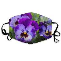 Vtwvg Pansy-Flowers-Plant-Nature Washable Reusable Safety Mask, Stylish Polyester Adolescent Couple Dust-Proof Adjustable Earrings
