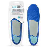 Comfort Zone Plantar Fasciitis Orthotic Insoles for Men, Relieves Pain Associated with Plantar Fasciitis, Sizes 8-13, 1 Pair