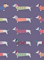Dachshunds Rolled Gift Wrap Decoupage Paper 2 Sheets of 19.7 inches x 27.5 inches