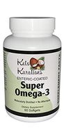 Keto Kurations Enteric-Coated Super Fish Oil Omega-3, Molecularly Distilled, Burp-Less