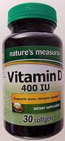 Nature's Measure Vitamin D 400 IU 30 softgels