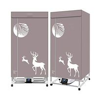 JCJ Clothing Care Machine, Indoor Collapsible Quick-Drying Machine with Double-Layer Capacity 15KG Load-Bearing Stainless Steel Bracket 1500W Power Host, (L × W × H) 75 × 50 × 150cm