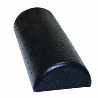 FEI 30-2291 Can-Do High-Density Half-Roller, Half-Round, 6" Diameter, 12" Length, Foam, Black