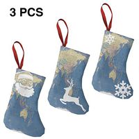 Christmas Stockings Suits World Map Japan Relief Gall Map Stylish for Funny Xmas Party