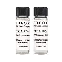 Trichloroacetic Acid TCA 90% Chemical Peel, 2-1 Dram Bottles, Medical Grade, Wrinkles, Fine Lines, Freckles, Scars, Age spots