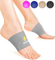 Sparthos Plantar Fasciitis Support - Arch Compression Brace - Foot Feet Brace, Ankle Pain Relief, Night Splint - Shoe Boot Sandals Insert Inserts Insoles - Mens and Womens (Gray-L)