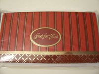 Voila Set of 8 Money/Gift Card Holders ~ Just For You (Deep Red with Gold Foil Stripes)
