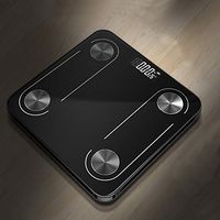 Fat Scale Bluetooth Body Fat Scale Smart BMI Scale Glass LED Digital Floor Scale Bathroom Weight Scale Balance Body Composition Analyzer