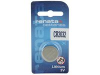Renata CR2032 Lithium Coin Cell Battery (10 Pack) individual Retail Blister Packed