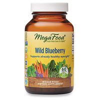 MegaFood, Wild Blueberry, Supports Healthy Eyesight, Chewable Whole Food Supplement, Gluten Free, Vegan, 60 Tablets (60 Servings)