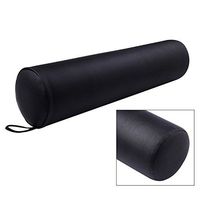 25" x 6" Waller PAA Massage Bolster Full Round Pillow Neck Support Cushion Massager - Black