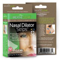 Breathe Clear Hypo Allergenic Snore Reducing Nasal Strips, Clear, 36 Count | Improve Sleep, Stop Snoring | Nasal Congestion Relief for Colds, Allergies, Other Congestion Ailments