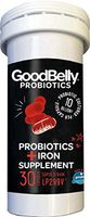 GoodBelly® Probiotic Supplement for Digestive Health - Iron Supplement Support for Women - Aids in Digestion & Iron Absorption {1 Box - 30 Capsules}